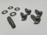 Theft Deterrent Security License Plate Screws Stainless Steel Ford Car/truck. Fixed Price $11.95.