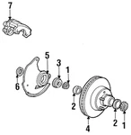 (one) Nos Ford Oem E6DZ1249A Wheel Seal Front Inner. Fixed Price $8.95.
