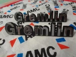 Nos Amc American Motors Gremlin 3 7/8" Chrome Emblems Metal One Pair. Fixed Price $25.00.
