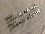 1957 Ford Thunderbird Nos Chrome Script Front Fender Pair Set Original. Fixed Price $299.00.