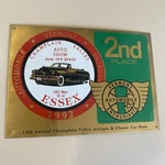 Vintage 1992 Vermont Auto Enthusiast Car Show 2ND Place Plaque New Unused. Fixed Price $9.99.