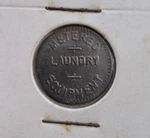 Laundry Token Vintage Early 1900S Lucky Coin Metered Equipment Co.. Fixed Price $14.27.
