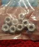 Emergency Brake Lever Pivot Pin Ford 1/4"-20 G5 Self Locking 8 Pieces Nuts. Fixed Price $11.90.