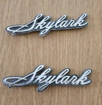 1970S Buick Skylark Gs Script Nameplate Grille Badge Metal Emblem Vtg Muscle Car. Fixed Price $25.00.