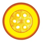 Universal 21 Amber Led 4" Round Glo Turn Signal Light - Lens. Fixed Price $42.05.