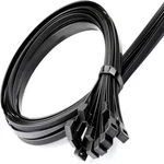 (24" Inch) 10 - 20 Pack Black Cable Zip Ties Heavy Duty Uv Resistant Nylon 66 Ul. Fixed Price $8.50.