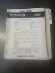 Craig 3127 Service Manual Original Repair Book 8 Track Stereo Player. Fixed Price $49.99.