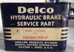 Nos 1958 Chevy Impala Bel Air Front Brake Wheel Cylinder Rh 5456250 543-F. Fixed Price $56.00.