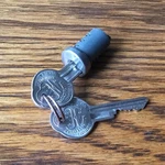 1967 1971 Chevrolet Oldsmobile Glove Box Lock Cyl W/logo Keys Vtg Gm Briggs Nos. Fixed Price $25.00.