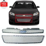 New Front Bumper Upper & Lower Grille Set Of 2PC Fits 2006-2010 Chevrolet Impala. Fixed Price $122.11.