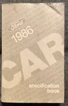 1986 Ford Car Specification Book. Oem. Fixed Price $10.00.