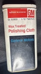Gm Wax Treated Polishing Cloth Metal Tin # 987570 General Motors Accessories. Fixed Price $24.95.