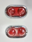 1950-52 Buick Tail Light Rear Brake Lenses & Bezels Pair. Fixed Price $225.00.