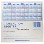 12 Transaction Registers 2026-2027-2028 Calendars Bank. Fixed Price $8.95.
