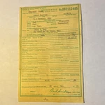 1961 Ohio Motor Vehicle Certificate Of Title Ford Thunderbird Convertible. Fixed Price $225.00.