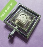 BIN7 1978-1981 ? Chrysler Newport Clear "c" Square Car Hood Ornament Emblem. Fixed Price $49.99.