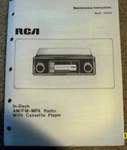 Rca Service Manuals - Auto Radios Folder With 20. Fixed Price $15.00.