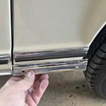 Mercedes Benz W113 Left Rear Fender Chrome Molding 698 0780. Fixed Price $210.00.