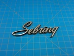 Vintage Chrysler Sebring Script Emblem Badge Oem 3612859 Classic Car Decor. Fixed Price $21.24.