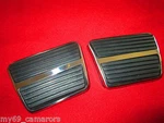 1964-81 Manual Clutch & Brake Pedal Pads W/ Chrome Trims Camaro Gto Nova Others. Fixed Price $55.69.