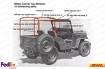 Complete Set Straight Bows Frame For Soft Top Jeep Willys CJ2A CJ3A. Fixed Price $347.27.