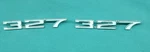 Pr Nos 1968 Camaro 327 Front Fender Emblem Badge Gm 3927484 Rh 3927483 Lh. Fixed Price $89.95.