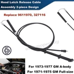 For 1973-77 Gm Body 1971-75 Impala Hood Latch Release Cable Kit 9611970 327116. Fixed Price $85.99.