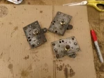 1935 Pierce Arrow 845 Interior Door Release Handle Pivots (3) Pieces Ji. Fixed Price $70.00.
