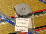 1940 Packard 110-120 Radiator Cap.. Fixed Price $34.99.