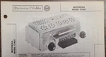 Motorola Model CTA6T Automobile Radio Photofact. Fixed Price $10.00.