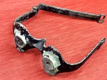 1920-1930'S Brass Spare Tire Dual Side Mount Bracket, Lock? Hot Rod Classic. Fixed Price $97.50.