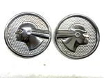 Oem 1951-1953 Pontiac Chieftain Quarter Panel Indian Emblem Medallion. Fixed Price $200.00.