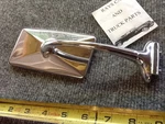 New Single Vintage Style Rectangular Side Miror ! Can Use On Right Left. Fixed Price $19.99.