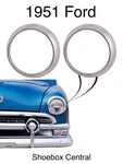 1951 Ford Car Headlight Door Bezel Rings New. Fixed Price $148.88.