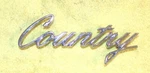 1969 Ford Sedan Squire Nos 'country' Lh Quarter Panel Emblem Name Plate. Fixed Price $89.00.