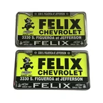 Felix Chevrolet Plastic License Plate Set Of (2 Frames And Inserts). Fixed Price $40.00.