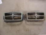 1971-1974? Ford Maverick Grabber Front Sport Light Bezels Pair #19080,16081 Oem. Fixed Price $23.00.