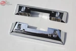 64-66 Ford Mustang Interior Inside Chrome Front Arm Rest Pad Bases Pair. Fixed Price $33.32.