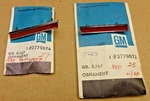 Nos 1961 Chevy Corvette Upper Front Fender Ornaments Original Gm Pair Red. Fixed Price $35.00.