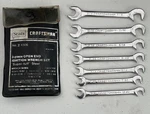 Craftsman 9 4306 Super-tuff 7 Pc Set Sae Open End Ignition Wrench W/case Usa. Fixed Price $21.00.
