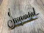 1969 Chrysler Imperial Body Mopar Nos Front Fender Script Emblem 2901544. Fixed Price $65.00.