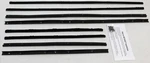 Window Sweeps Weatherstrip For 1965 Pontiac Gto Lemans Sedan Black Front Rear. Fixed Price $229.51.