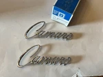 Nos Pair 1968-1969 Camaro Fender Emblems Z/28 Copo Ss 396 Gm# 3916660. Fixed Price $135.00.