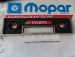 Mopar 68 Valiant Barracuda Dodge Dart Radio Plate 2884 817. Fixed Price $79.95.