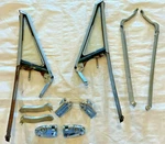 1966 1967 Chevelle Convertible Latches Chrome Sun Visor Brackets Trim Vent Wing. Fixed Price $485.09.