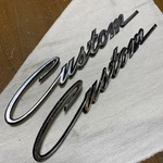 1967 Ford Galaxie Custom Emblem Badge Lot Of 2 C7AB-16098D. Fixed Price $60.00.