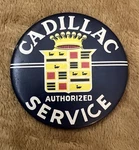 Vintage Cadillac Authorized Service 2-1/4" Round Button Magnet (rare). Fixed Price $35.00.