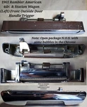 Rambler American Left Front Outside Door Handle 1961 4DR/SW 3446837 Open Pkg.. Fixed Price $24.99.