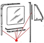 Usa Door Window Channel Felt Weatherstrip Kit 1957-60 Ford Pickup Truck. Fixed Price $279.95.