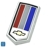 1978-1979 Camaro Fuel Door Emblem Standard Red White Blue W/ Gold Bow Tie. Fixed Price $59.99.